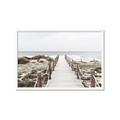 Picture of Sea Bridge To The Beach _GroupedProduct_Rectangle_Landscape_Photography _GroupedProduct_Rectangle_Landscape_Framed_Matted_