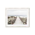 Picture of Sea Bridge To The Beach _GroupedProduct_Rectangle_Landscape_Photography _GroupedProduct_Rectangle_Landscape_Framed_Matted_