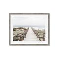 Picture of Sea Bridge To The Beach _GroupedProduct_Rectangle_Landscape_Photography _GroupedProduct_Rectangle_Landscape_Framed_Matted_