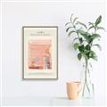 Picture of Tentures Roses _GroupedProduct_Rectangle_Portrait_Canvas_Framed_