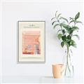 Picture of Tentures Roses _GroupedProduct_Rectangle_Portrait_Canvas_Framed_