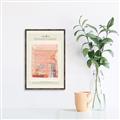Picture of Tentures Roses _GroupedProduct_Rectangle_Portrait_Canvas_Framed_