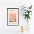 Picture of Tentures Roses _GroupedProduct_Rectangle_Portrait_Canvas_Framed_
