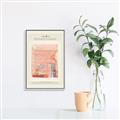 Picture of Tentures Roses _GroupedProduct_Rectangle_Portrait_Canvas_Framed_
