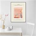 Picture of Tentures Roses _GroupedProduct_Rectangle_Portrait_Canvas_Framed_