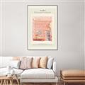Picture of Tentures Roses _GroupedProduct_Rectangle_Portrait_Canvas_Framed_