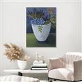 Picture of Violet Succulents _GroupedProduct_Rectangle_Portrait_Canvas_Framed_