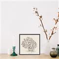 Picture of Coral Sketch I _GroupedProduct_Square_Canvas_Framed_