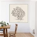 Picture of Coral Sketch I _GroupedProduct_Square_Canvas_Framed_