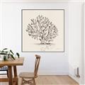 Picture of Coral Sketch I _GroupedProduct_Square_Canvas_Framed_