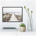 Picture of Sea Bridge To The Beach _GroupedProduct_Rectangle_Landscape_Photography _GroupedProduct_Rectangle_Landscape_Canvas_Framed_