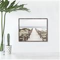 Picture of Sea Bridge To The Beach _GroupedProduct_Rectangle_Landscape_Photography _GroupedProduct_Rectangle_Landscape_Canvas_Framed_