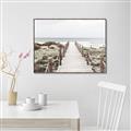 Picture of Sea Bridge To The Beach _GroupedProduct_Rectangle_Landscape_Photography _GroupedProduct_Rectangle_Landscape_Canvas_Framed_