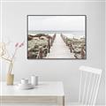 Picture of Sea Bridge To The Beach _GroupedProduct_Rectangle_Landscape_Photography _GroupedProduct_Rectangle_Landscape_Canvas_Framed_