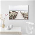 Picture of Sea Bridge To The Beach _GroupedProduct_Rectangle_Landscape_Photography _GroupedProduct_Rectangle_Landscape_Canvas_Framed_