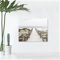 Picture of Sea Bridge To The Beach _GroupedProduct_Rectangle_Landscape_Photography _GroupedProduct_Rectangle_Landscape_Unframed_Print_Only_