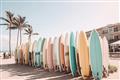 Picture of Surfboards in the Sand _GroupedProduct_Rectangle_Landscape_Photography _GroupedProduct_Rectangle_Landscape_Unframed_Print_Only_