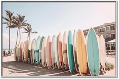 Picture of Surfboards in the Sand