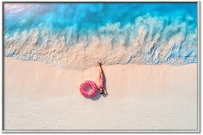Picture of Girl Sleeping On Beach
