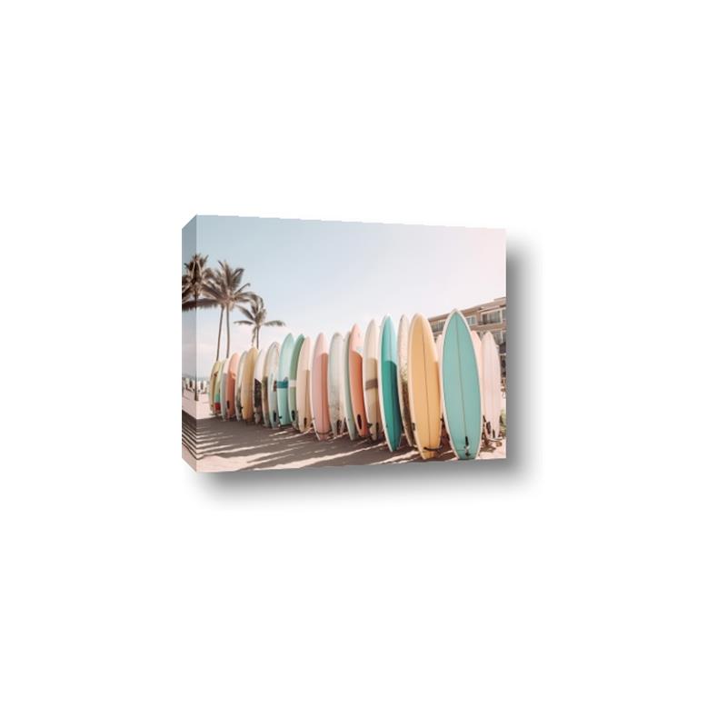 Picture of Surfboards in the Sand _GroupedProduct_Rectangle_Landscape_Photography _GroupedProduct_Rectangle_Landscape_Canvas_