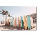 Picture of Surfboards in the Sand _GroupedProduct_Rectangle_Landscape_Photography _GroupedProduct_Rectangle_Landscape_Canvas_