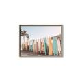 Picture of Surfboards in the Sand _GroupedProduct_Rectangle_Landscape_Photography _GroupedProduct_Rectangle_Landscape_Canvas_Framed_
