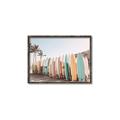 Picture of Surfboards in the Sand _GroupedProduct_Rectangle_Landscape_Photography _GroupedProduct_Rectangle_Landscape_Canvas_Framed_