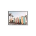 Picture of Surfboards in the Sand _GroupedProduct_Rectangle_Landscape_Photography _GroupedProduct_Rectangle_Landscape_Canvas_Framed_