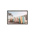 Picture of Surfboards in the Sand _GroupedProduct_Rectangle_Landscape_Photography _GroupedProduct_Rectangle_Landscape_Canvas_Framed_