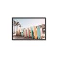 Picture of Surfboards in the Sand _GroupedProduct_Rectangle_Landscape_Photography _GroupedProduct_Rectangle_Landscape_Canvas_Framed_
