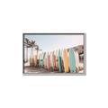 Picture of Surfboards in the Sand _GroupedProduct_Rectangle_Landscape_Photography _GroupedProduct_Rectangle_Landscape_Canvas_Framed_