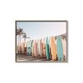 Picture of Surfboards in the Sand _GroupedProduct_Rectangle_Landscape_Photography _GroupedProduct_Rectangle_Landscape_Canvas_Framed_