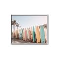 Picture of Surfboards in the Sand _GroupedProduct_Rectangle_Landscape_Photography _GroupedProduct_Rectangle_Landscape_Canvas_Framed_