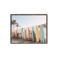 Picture of Surfboards in the Sand _GroupedProduct_Rectangle_Landscape_Photography _GroupedProduct_Rectangle_Landscape_Canvas_Framed_