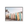 Picture of Surfboards in the Sand _GroupedProduct_Rectangle_Landscape_Photography _GroupedProduct_Rectangle_Landscape_Canvas_Framed_