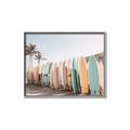 Picture of Surfboards in the Sand _GroupedProduct_Rectangle_Landscape_Photography _GroupedProduct_Rectangle_Landscape_Canvas_Framed_