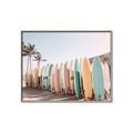 Picture of Surfboards in the Sand _GroupedProduct_Rectangle_Landscape_Photography _GroupedProduct_Rectangle_Landscape_Canvas_Framed_