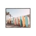 Picture of Surfboards in the Sand _GroupedProduct_Rectangle_Landscape_Photography _GroupedProduct_Rectangle_Landscape_Canvas_Framed_