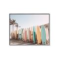 Picture of Surfboards in the Sand _GroupedProduct_Rectangle_Landscape_Photography _GroupedProduct_Rectangle_Landscape_Canvas_Framed_