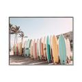 Picture of Surfboards in the Sand _GroupedProduct_Rectangle_Landscape_Photography _GroupedProduct_Rectangle_Landscape_Canvas_Framed_