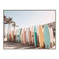 Picture of Surfboards in the Sand _GroupedProduct_Rectangle_Landscape_Photography _GroupedProduct_Rectangle_Landscape_Canvas_Framed_