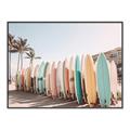 Picture of Surfboards in the Sand _GroupedProduct_Rectangle_Landscape_Photography _GroupedProduct_Rectangle_Landscape_Canvas_Framed_