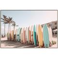 Picture of Surfboards in the Sand _GroupedProduct_Rectangle_Landscape_Photography _GroupedProduct_Rectangle_Landscape_Canvas_Framed_