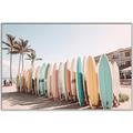 Picture of Surfboards in the Sand _GroupedProduct_Rectangle_Landscape_Photography _GroupedProduct_Rectangle_Landscape_Canvas_Framed_