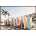 Picture of Surfboards in the Sand _GroupedProduct_Rectangle_Landscape_Photography _GroupedProduct_Rectangle_Landscape_Canvas_Framed_