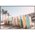 Picture of Surfboards in the Sand _GroupedProduct_Rectangle_Landscape_Photography _GroupedProduct_Rectangle_Landscape_Canvas_Framed_