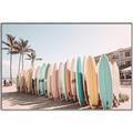 Picture of Surfboards in the Sand _GroupedProduct_Rectangle_Landscape_Photography _GroupedProduct_Rectangle_Landscape_Canvas_Framed_
