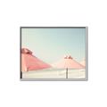 Picture of Pink Beach Umbrellas _GroupedProduct_Rectangle_Landscape_Photography _GroupedProduct_Rectangle_Landscape_Canvas_Framed_