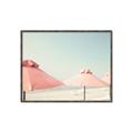 Picture of Pink Beach Umbrellas _GroupedProduct_Rectangle_Landscape_Photography _GroupedProduct_Rectangle_Landscape_Canvas_Framed_