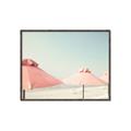 Picture of Pink Beach Umbrellas _GroupedProduct_Rectangle_Landscape_Photography _GroupedProduct_Rectangle_Landscape_Canvas_Framed_